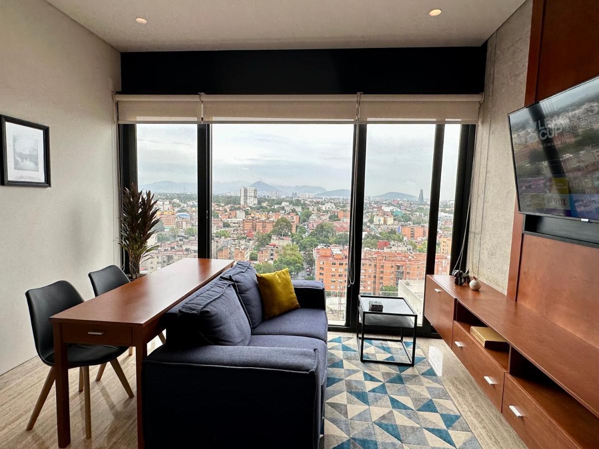 Loft Con Increible Vista Zona Polanco Condesa - Gym Y Business Center Apartment Мексико Сити Екстериор снимка