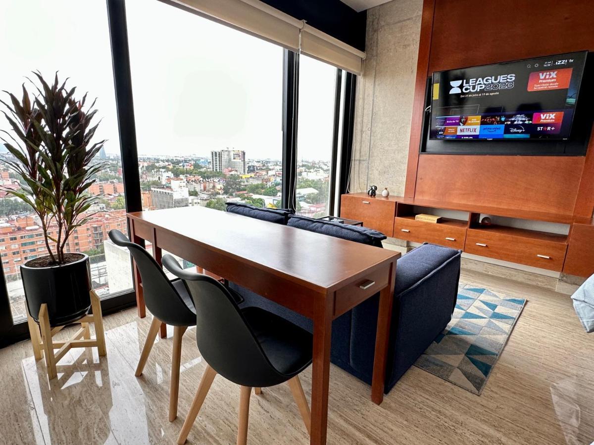 Loft Con Increible Vista Zona Polanco Condesa - Gym Y Business Center Apartment Мексико Сити Екстериор снимка